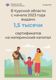 ​Материнский капитал проактивно получили 17,9 тысяч курских семей